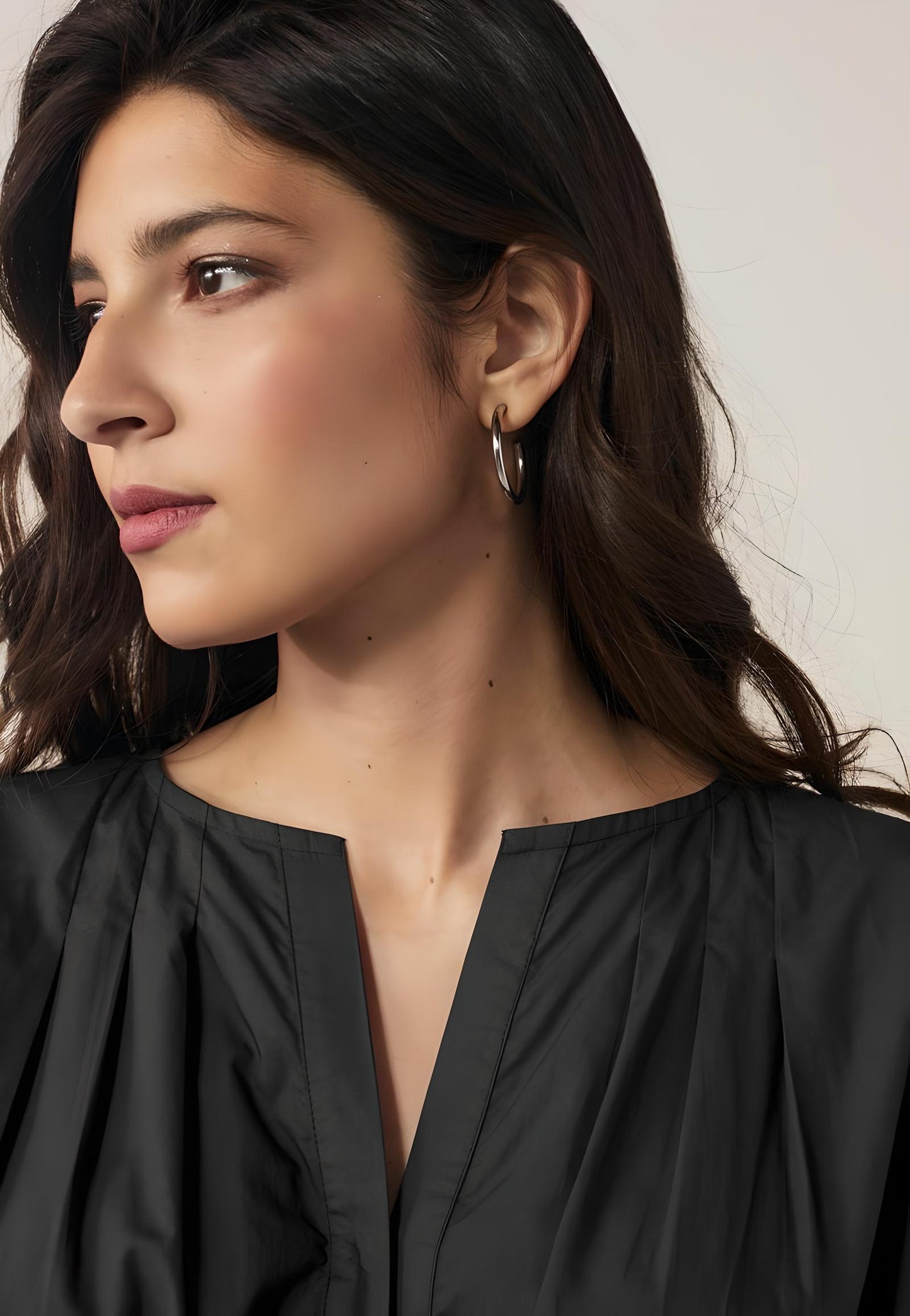 Midnight Pleat Top