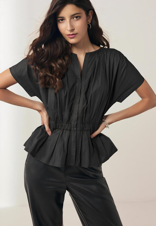 Midnight Pleat Top