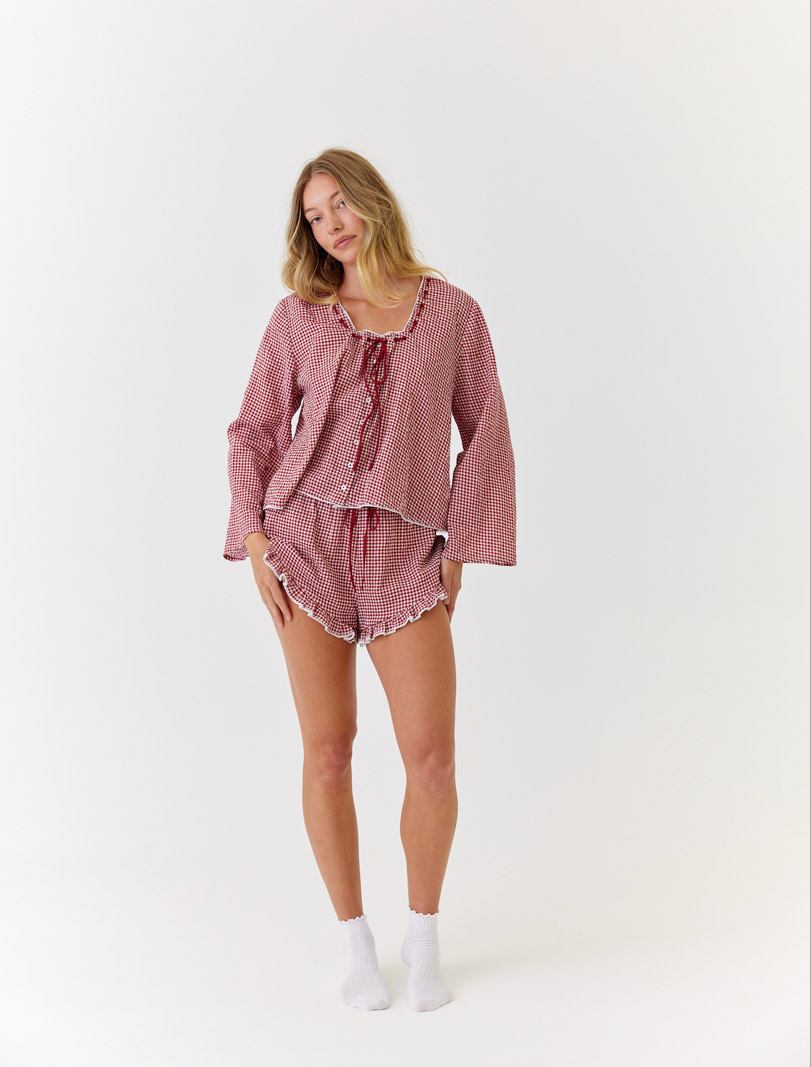 Gingham PJ Set