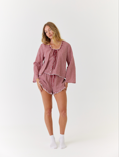 Gingham PJ Set