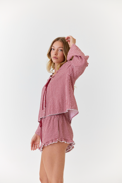 Gingham PJ Set