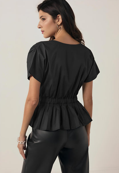 Midnight Pleat Top
