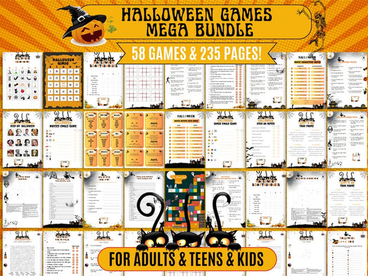 Halloween Mega Games Bundle (Printable)
